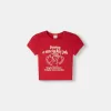 Kortärmad T-shirt med tryck