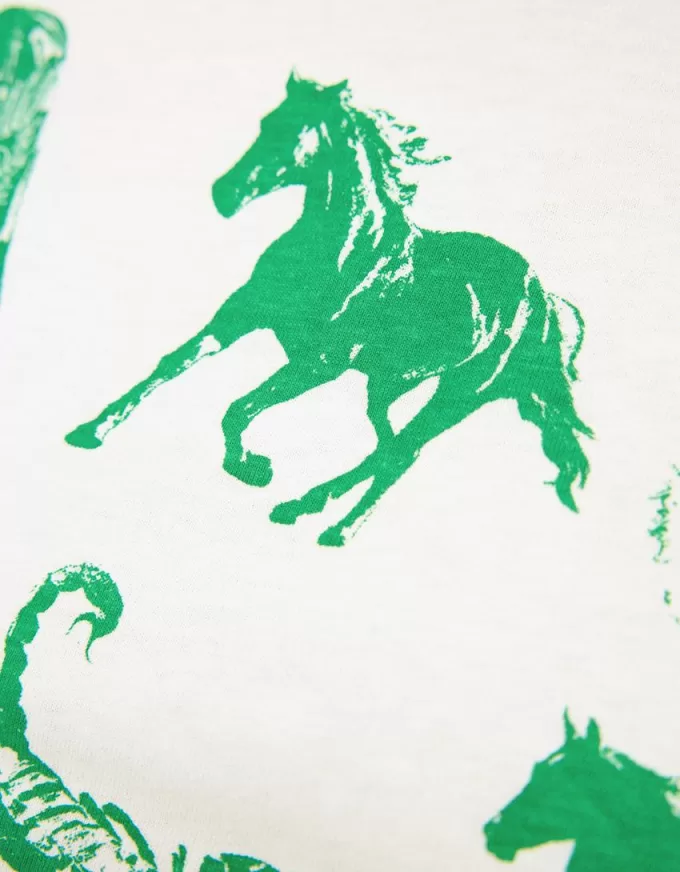 Kortärmad T-shirt med tryck
