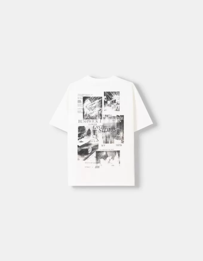 Kortärmad T-shirt med tryck Kortärmad T-shirt med tryck
