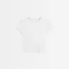 Kortärmad T-shirt med urringning