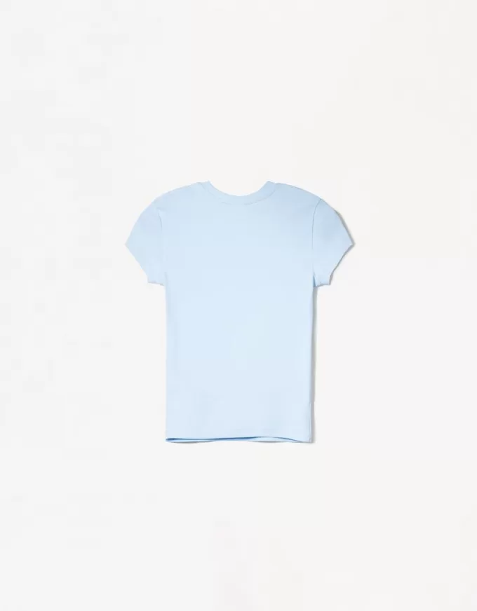Kortärmad T-shirt med urringning Kortärmad T-shirt med urringning