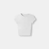 Kortärmad T-shirt med urringning
