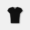 Kortärmad T-shirt med urringning