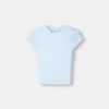 Kortärmad T-shirt med urringning
