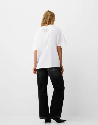 Kortärmad Tyla T-shirt med strass