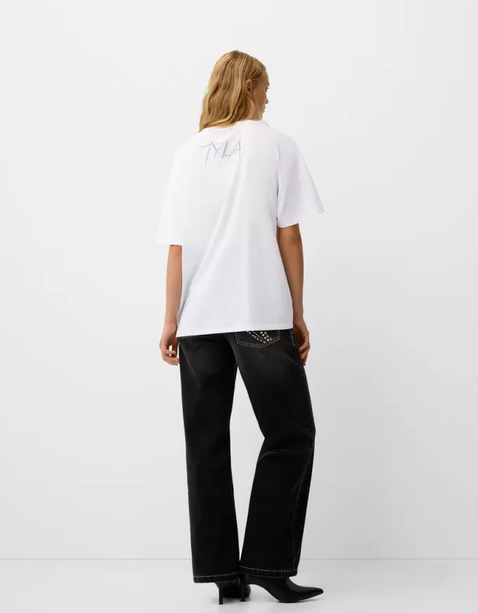 Kortärmad Tyla T-shirt med strass
