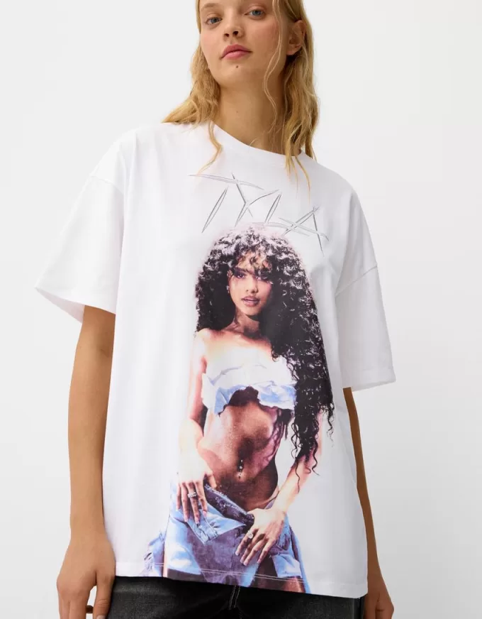 Kortärmad Tyla T-shirt med strass