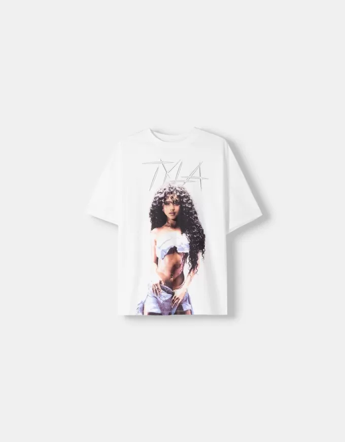 Kortärmad Tyla T-shirt med strass