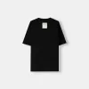 Kortärmad t-shirt i tjock tyg med sömmar Kortärmad t-shirt i tjock tyg med sömmar