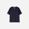 Kraftig V-ringad kortärmad T-shirt i bomull Kraftig V-ringad kortärmad T-shirt i bomull