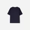 Kraftig V-ringad kortärmad T-shirt i bomull Kraftig V-ringad kortärmad T-shirt i bomull