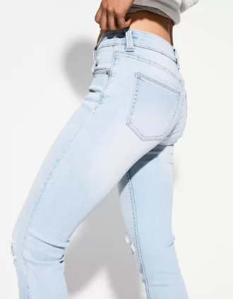 Låg midja jeans med smal passform