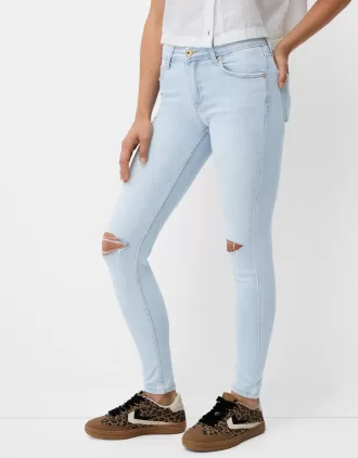 Låg midja jeans med smal passform