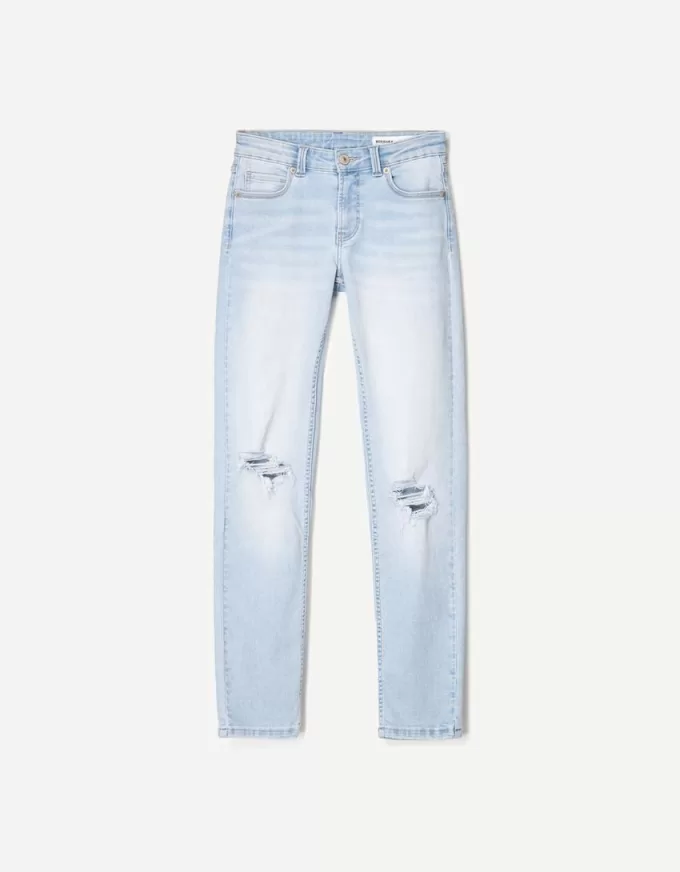 Låg midja jeans med smal passform Låg midja jeans med smal passform