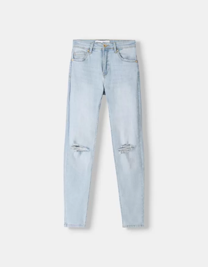 Låg midja jeans med smal passform Låg midja jeans med smal passform