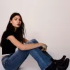 Lågmodiga bootcut-jeans Lågmodiga bootcut-jeans