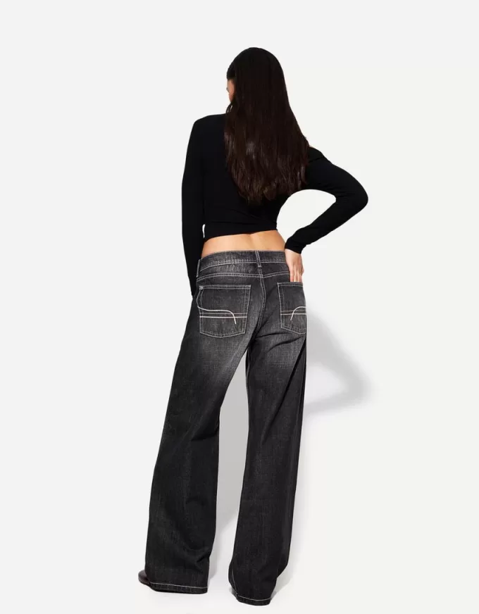 Lågt väska jeans Lågt väska jeans