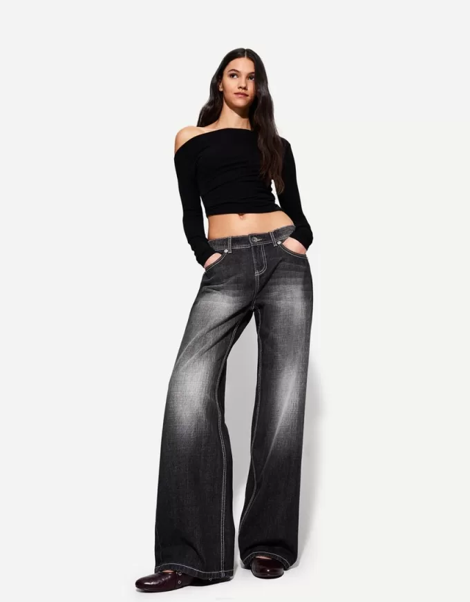 Lågt väska jeans Lågt väska jeans