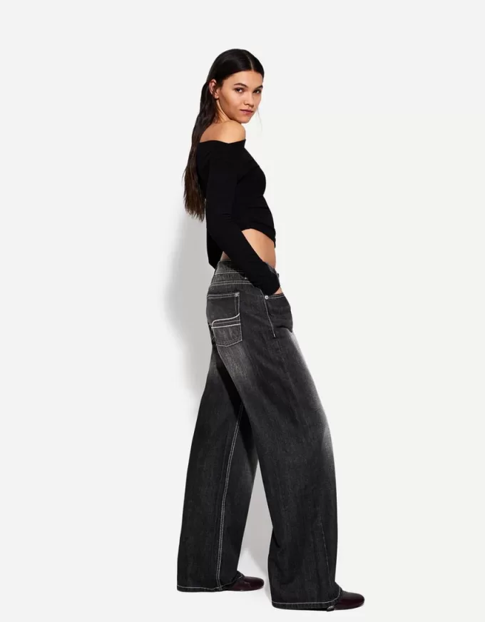 Lågt väska jeans Lågt väska jeans