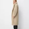Lång faux shearling-rock