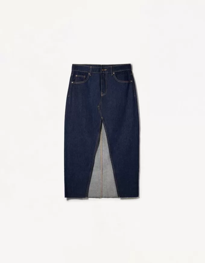 Lång jeanskjol Lång jeanskjol