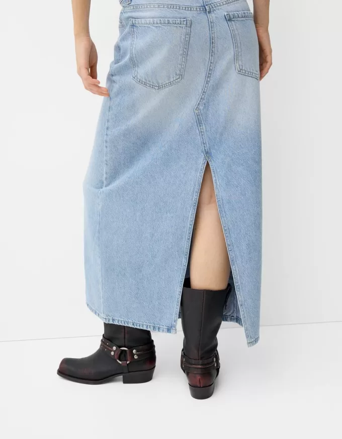 Lång jeanskjol Lång jeanskjol