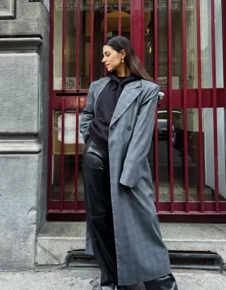 Lång oversize kappa