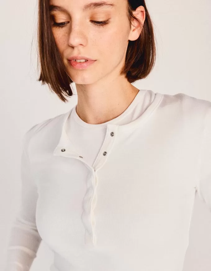 Långärmad Henley T-shirt Långärmad Henley T-shirt