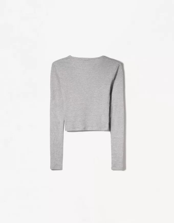 Långärmad Henley T-shirt Långärmad Henley T-shirt