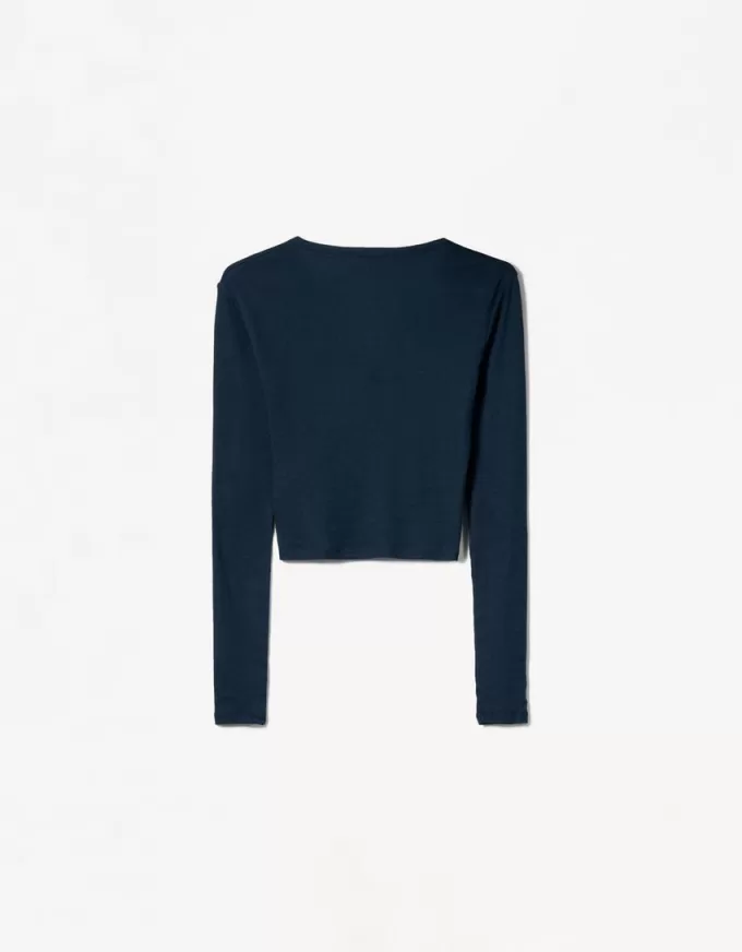Långärmad Henley T-shirt Långärmad Henley T-shirt