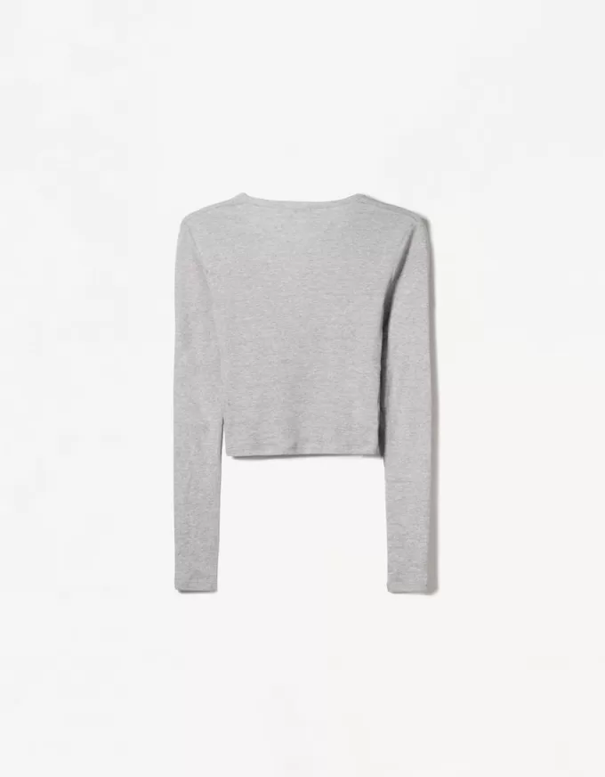 Långärmad Henley T-shirt Långärmad Henley T-shirt