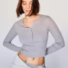 Långärmad Henley T-shirt Långärmad Henley T-shirt