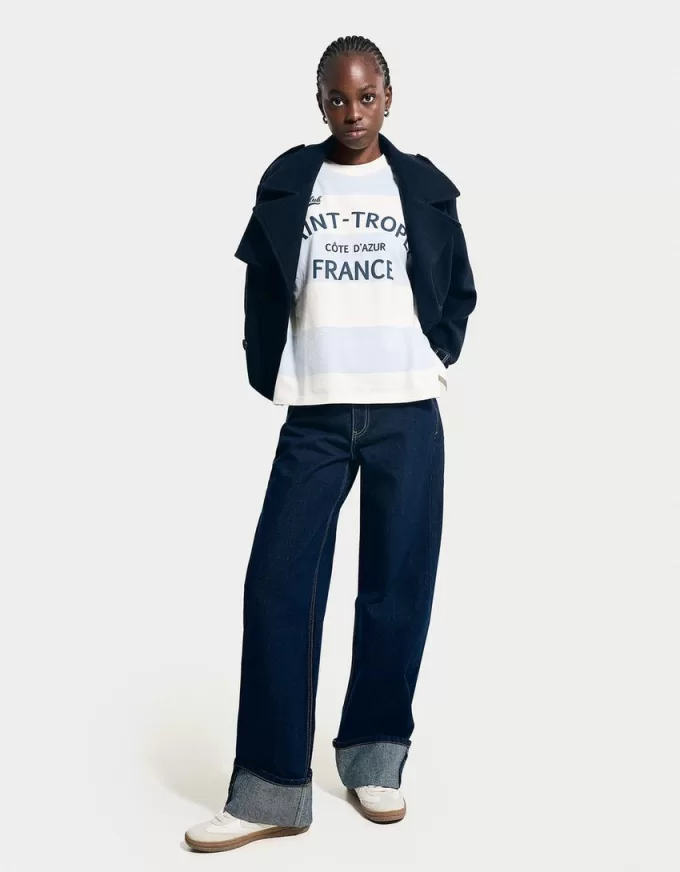 Långärmad T-shirt med tryck