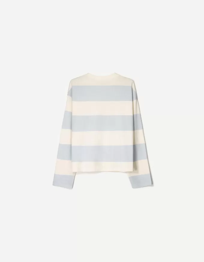 Långärmad T-shirt med tryck