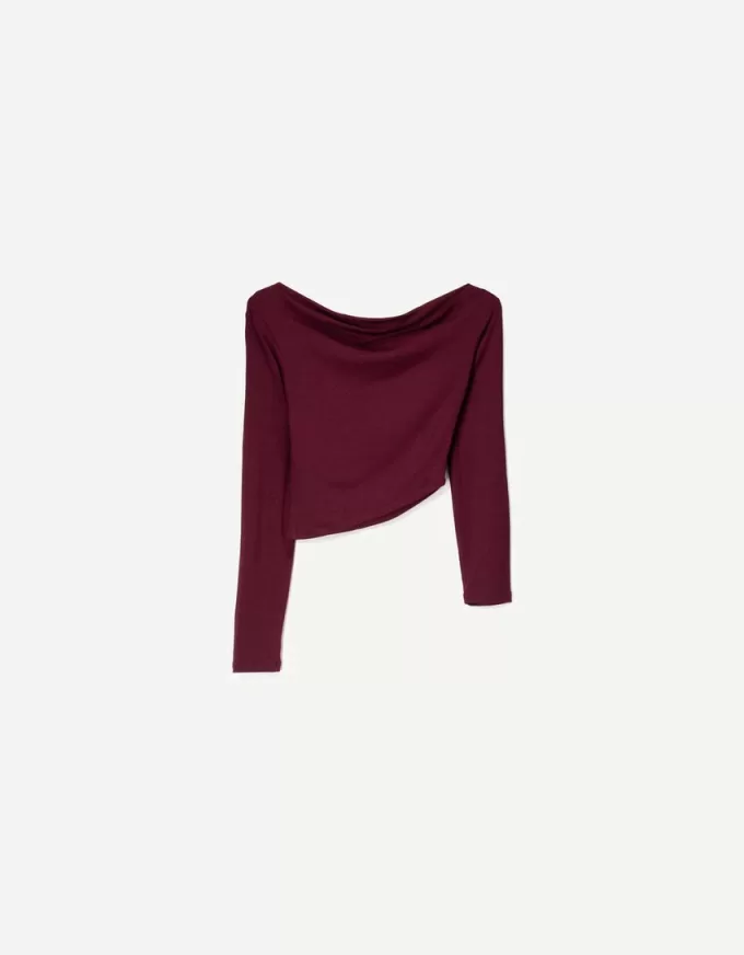 Långärmad asymmetrisk T-shirt Långärmad asymmetrisk T-shirt