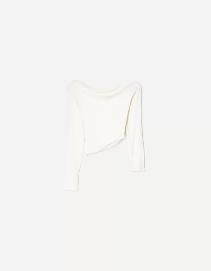 Långärmad asymmetrisk T-shirt Långärmad asymmetrisk T-shirt