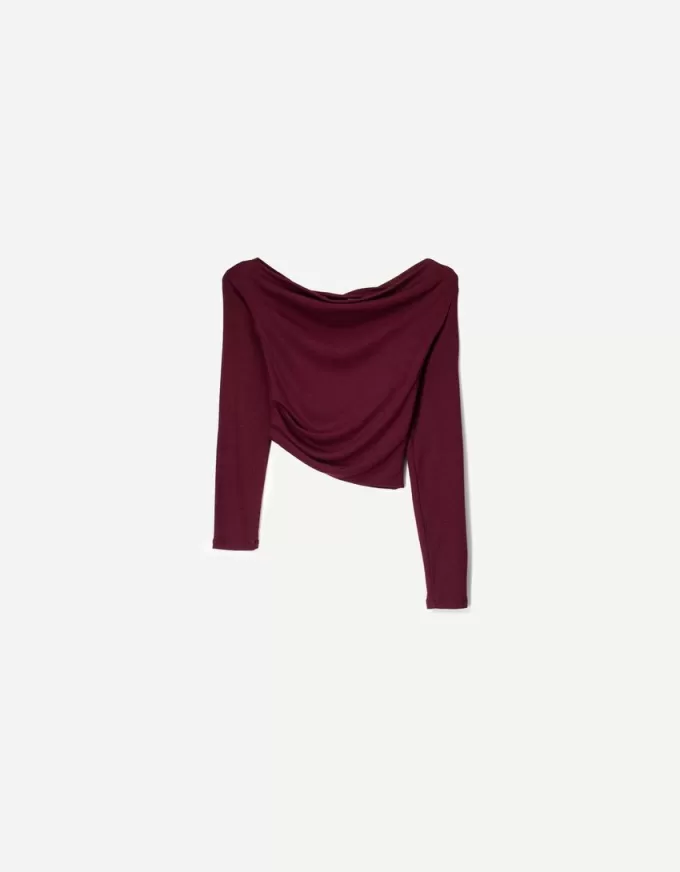 Långärmad asymmetrisk T-shirt Långärmad asymmetrisk T-shirt