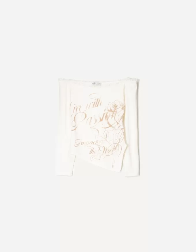 Långärmad asymmetrisk T-shirt Långärmad asymmetrisk T-shirt