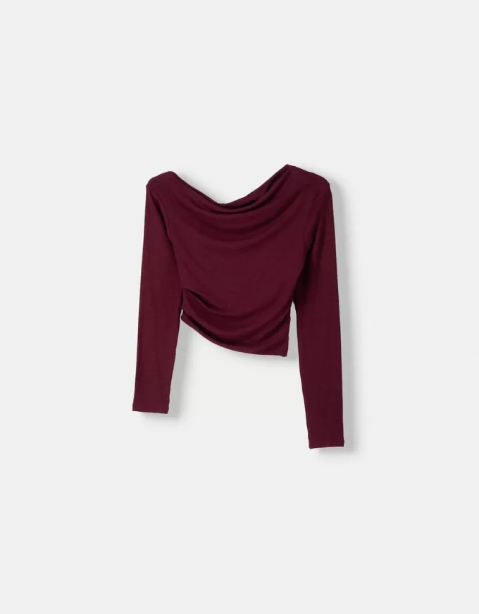 Långärmad asymmetrisk T-shirt Långärmad asymmetrisk T-shirt