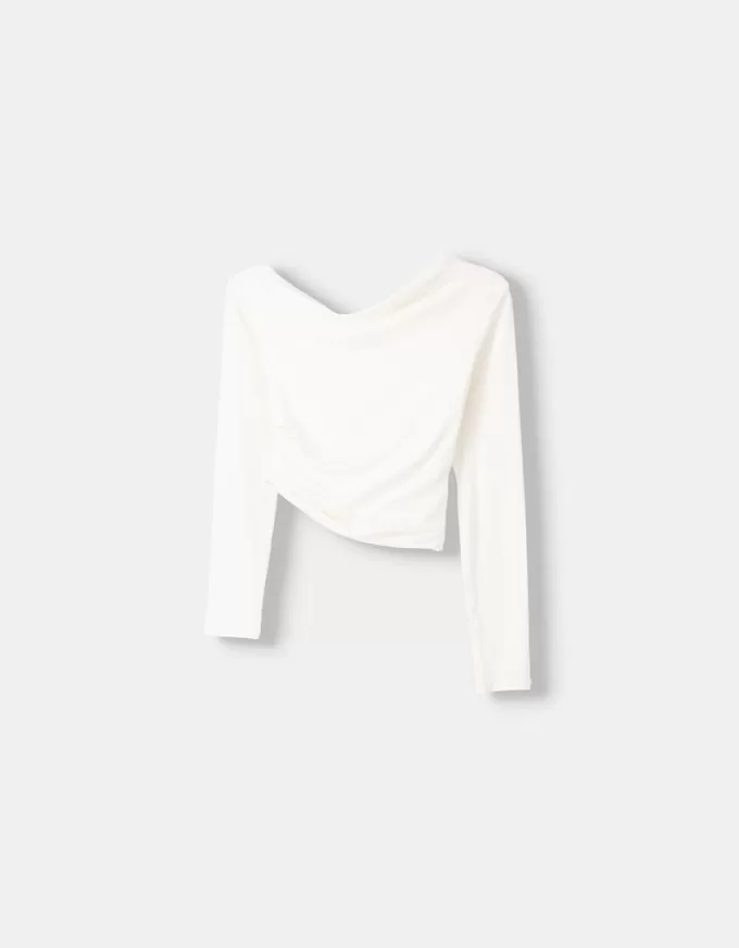 Långärmad asymmetrisk T-shirt Långärmad asymmetrisk T-shirt