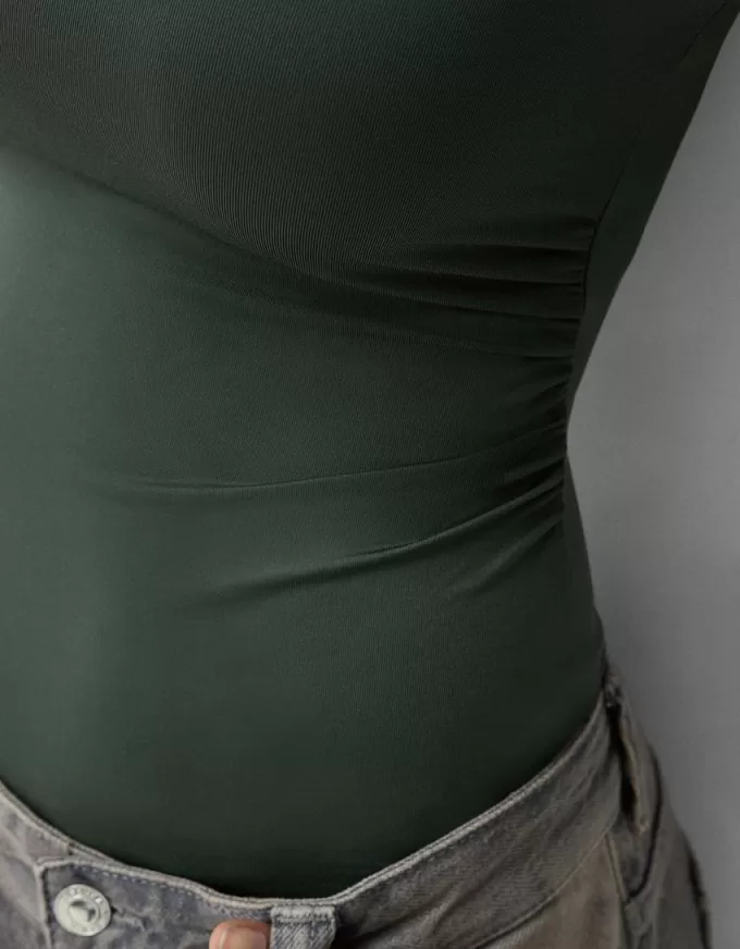 Långärmad body med hög hals Långärmad body med hög hals