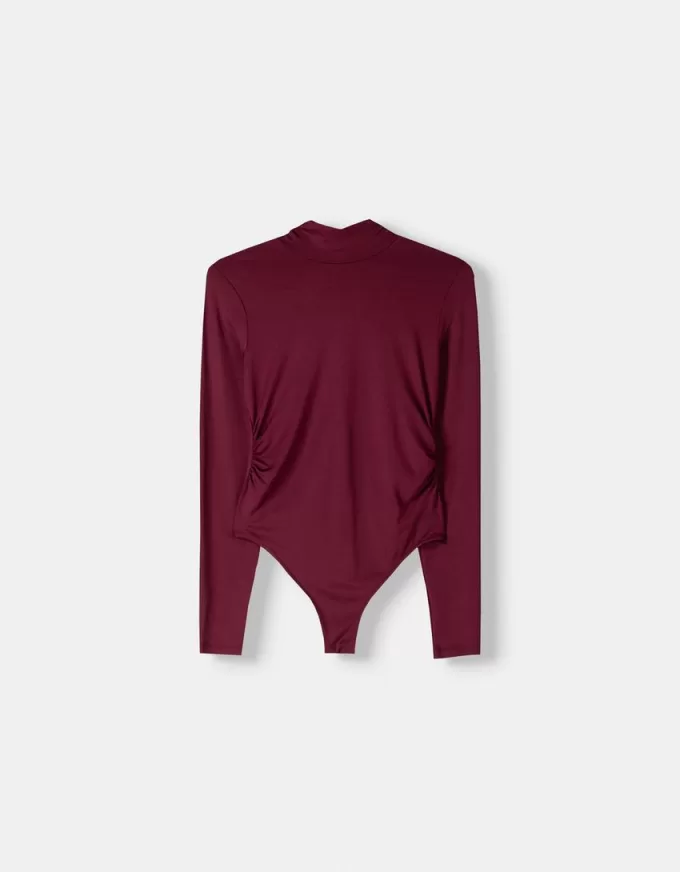 Långärmad body med hög hals Långärmad body med hög hals