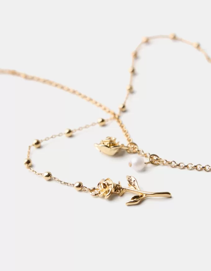 Långt rosa halsband Långt rosa halsband