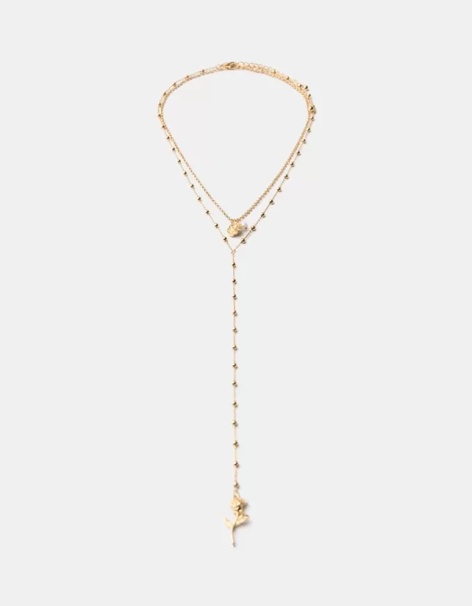 Långt rosa halsband Långt rosa halsband