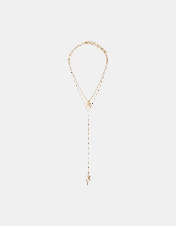 Långt rosa halsband Långt rosa halsband