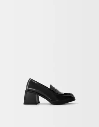 Loafers med hög klack