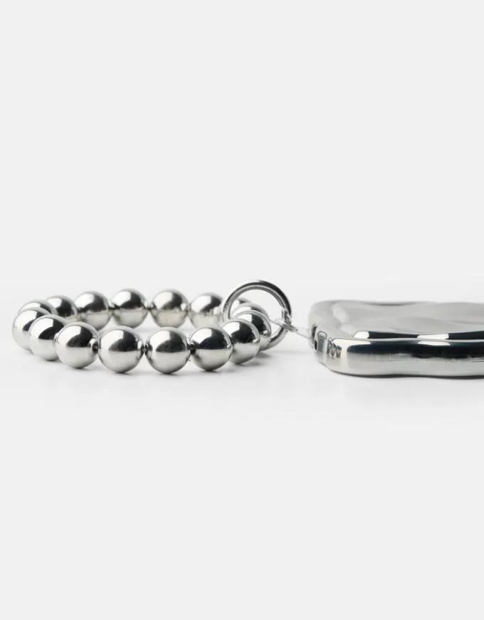 Metalliskt mobilfodral med armband