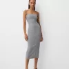 Midiklänning med bandeau-ringning Midiklänning med bandeau-ringning