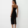 Midiklänning med bandeau-ringning Midiklänning med bandeau-ringning