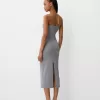 Midiklänning med bandeau-ringning Midiklänning med bandeau-ringning
